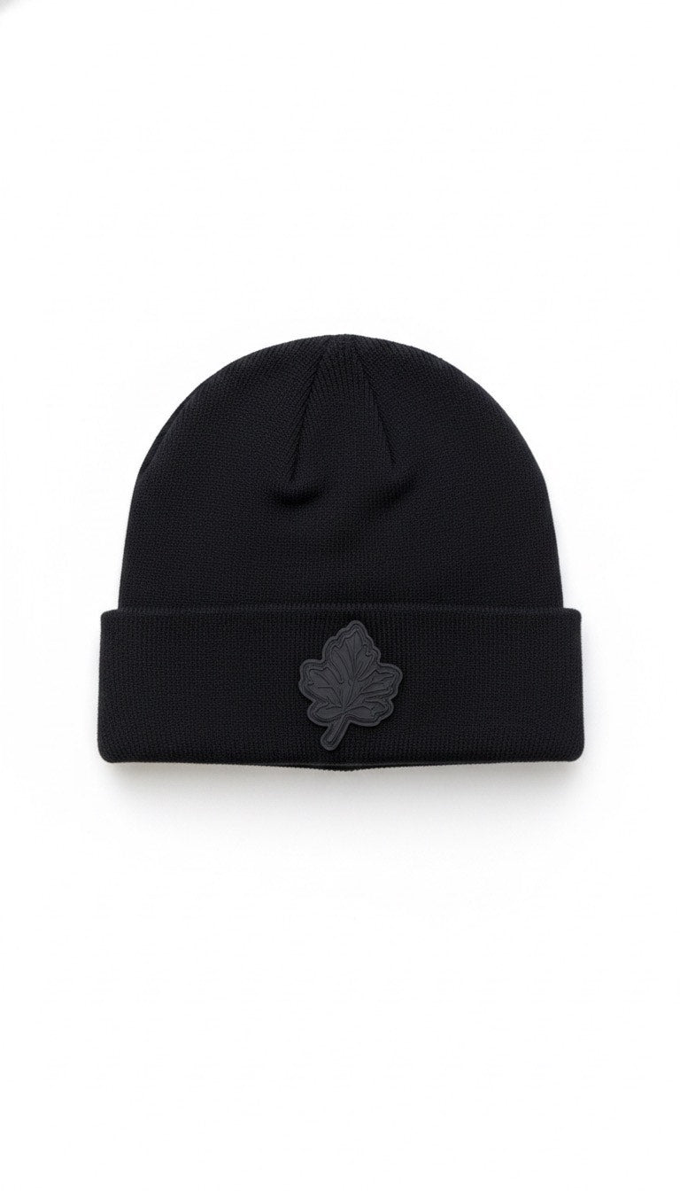Rubber Leaf Kids Cuffed Beanie