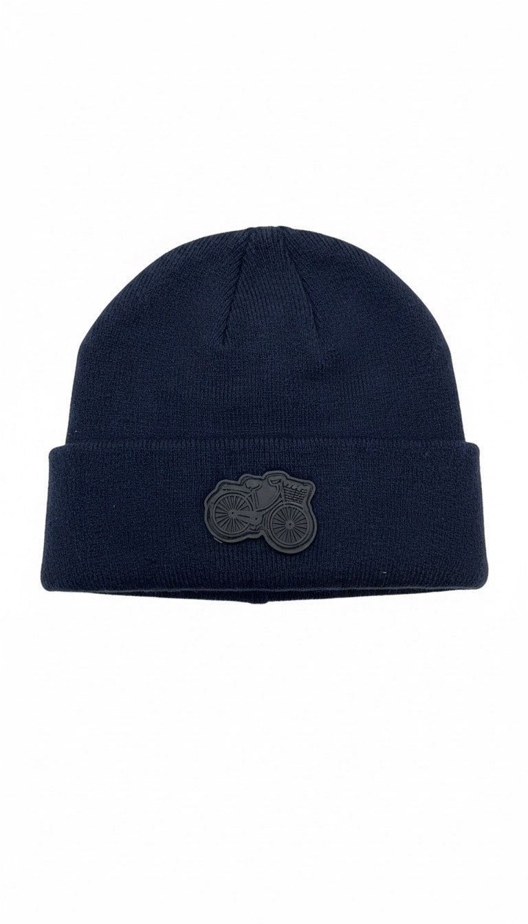 Rubber Bike Kids Cuffed Beanie
