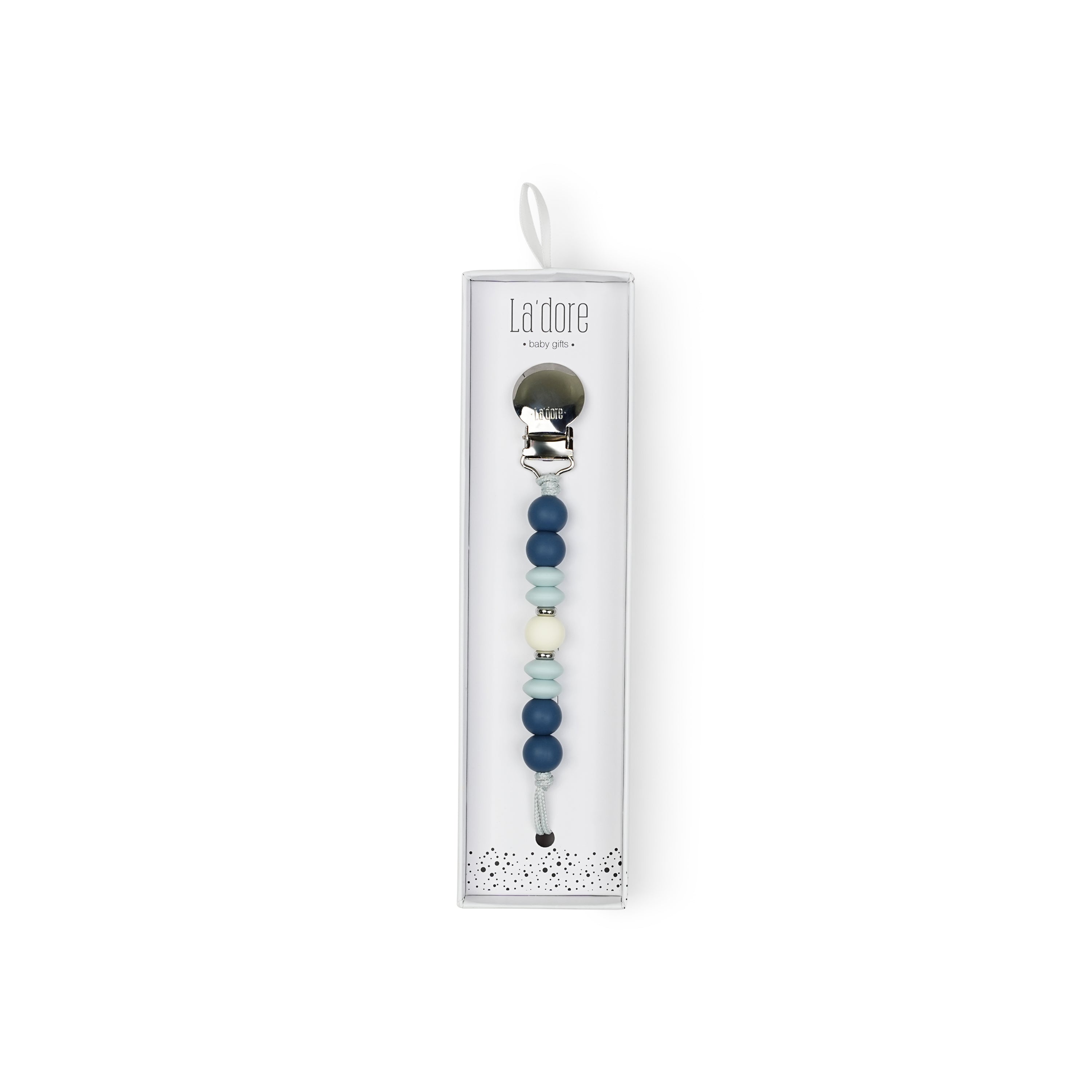 Denim Sky Boys Pacifier Clip