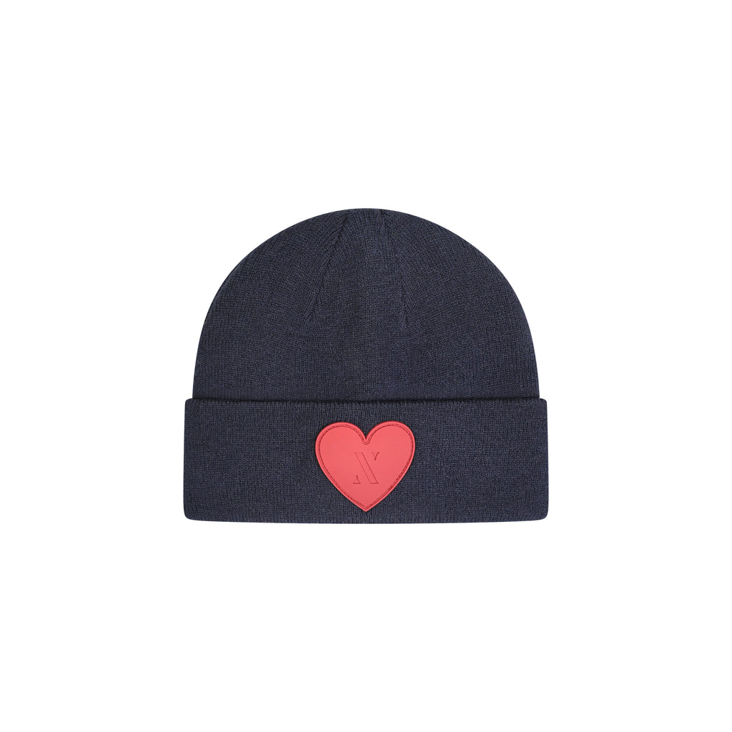 Rubber Heart Kids Cuffed Beanies