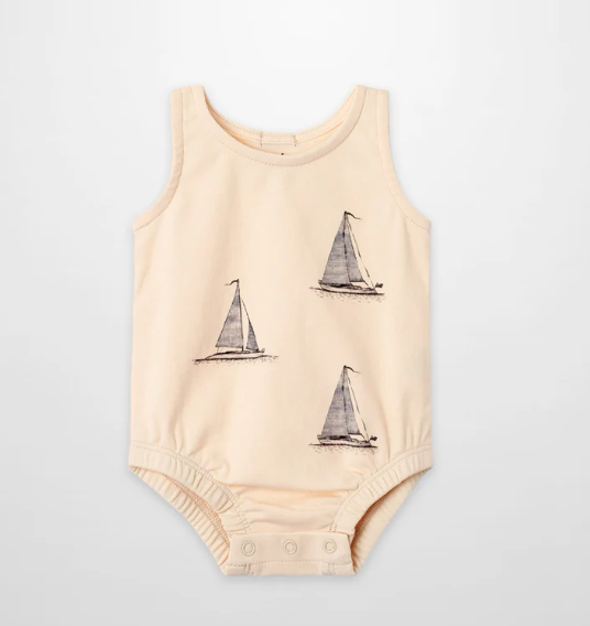 adee Sail Boat Romper