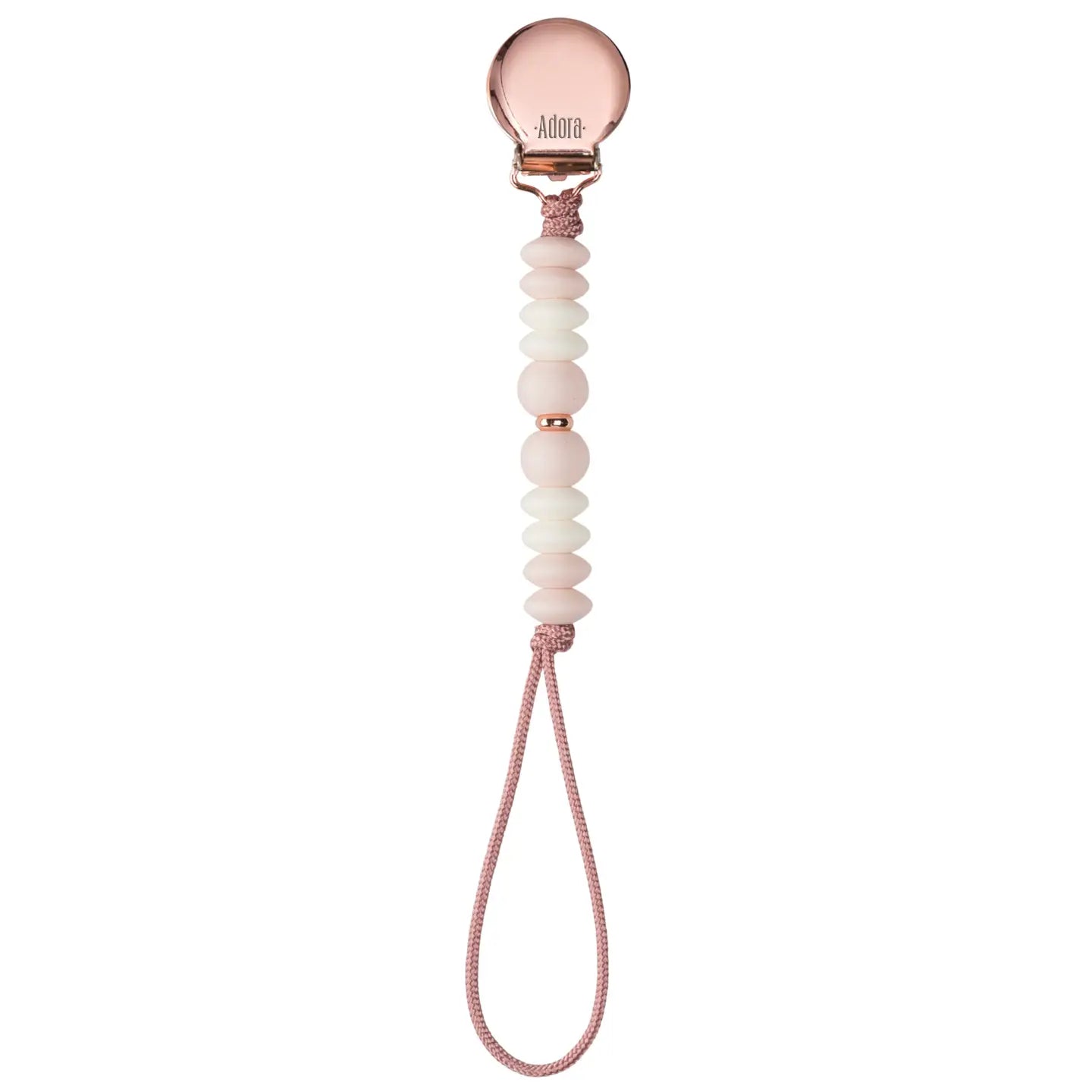 Blush Ombre Girls Pacifier Clip