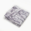 Super Soft Grey Marble Fur Blanket