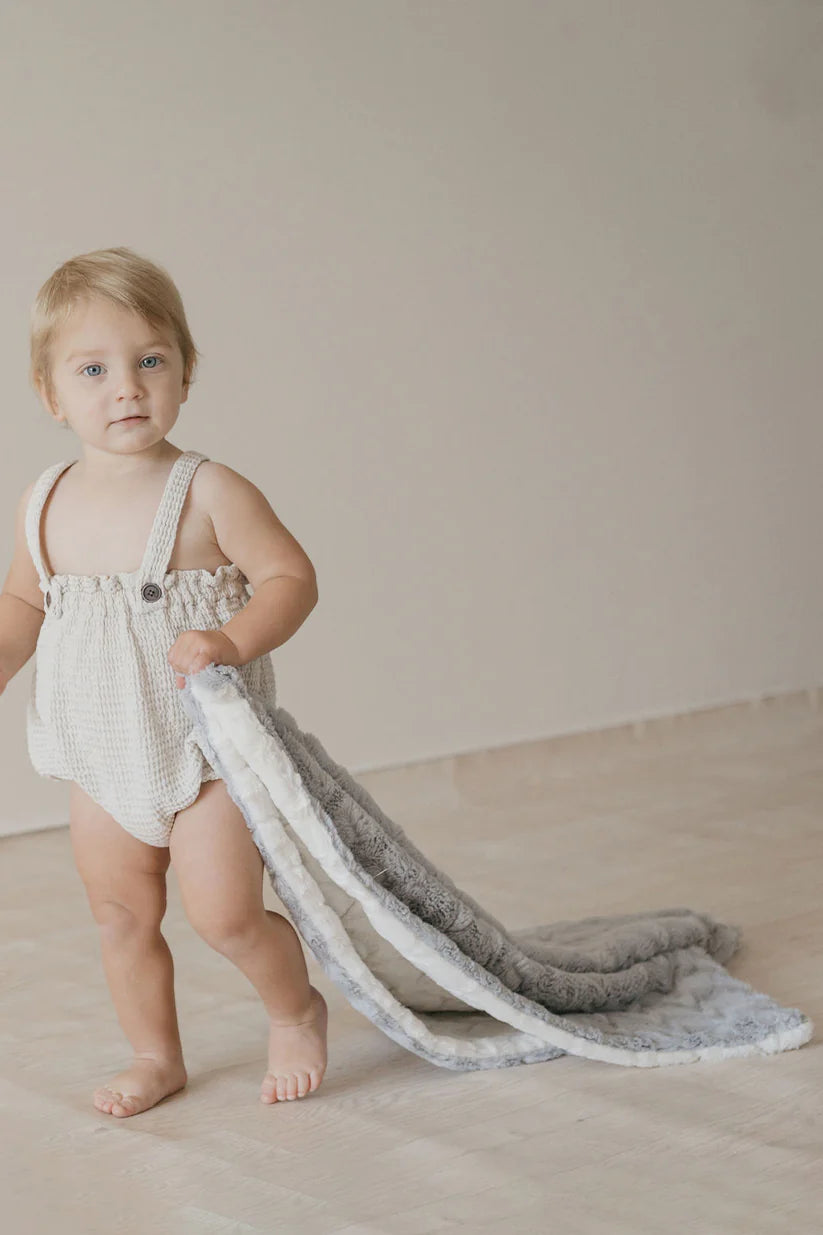 Super Cozy Grey Zig-Zag Fur Blanket (Copy)