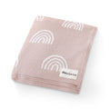 Whimsy Collection - Luxury 100% Cotton Knit Swaddle Baby Pink Blanket